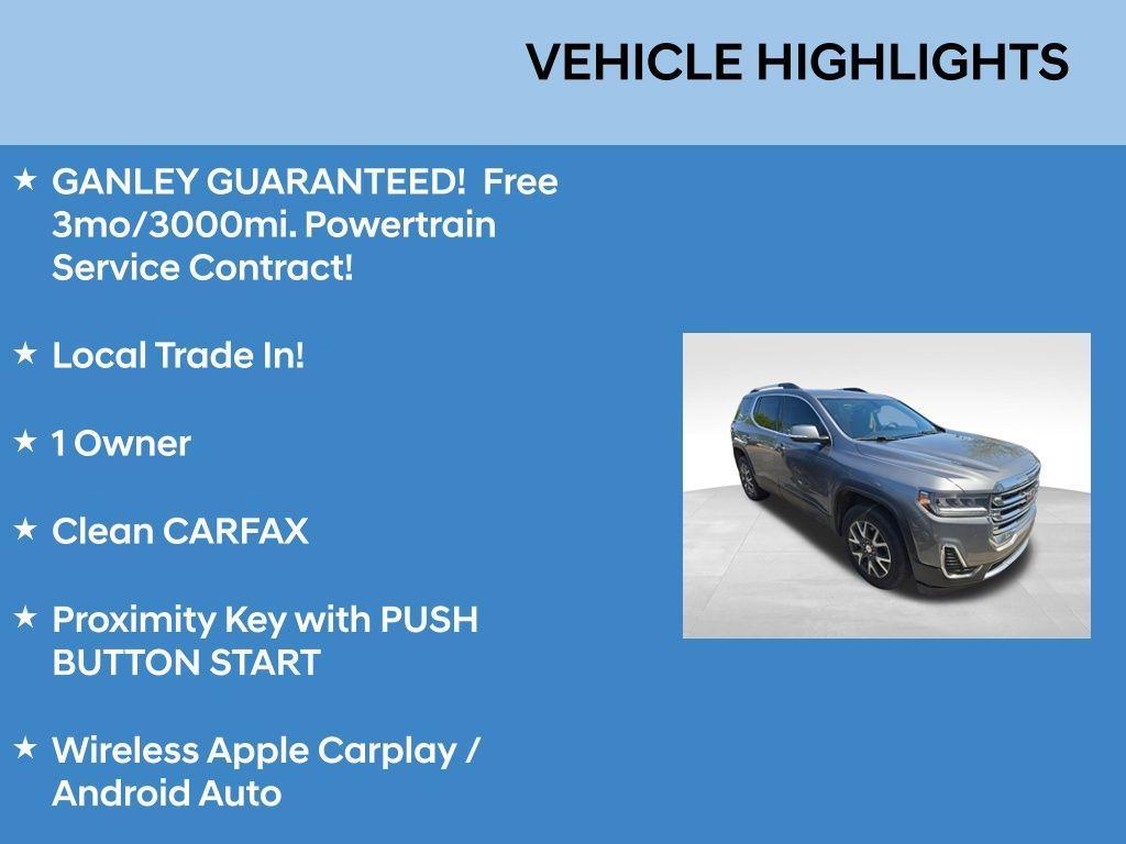 used 2021 GMC Acadia car, priced at $19,999