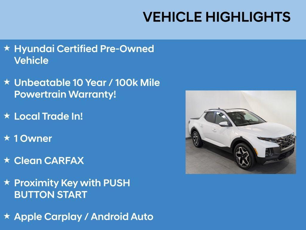 used 2022 Hyundai SANTA CRUZ car, priced at $26,991