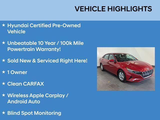 used 2021 Hyundai Elantra car, priced at $16,812