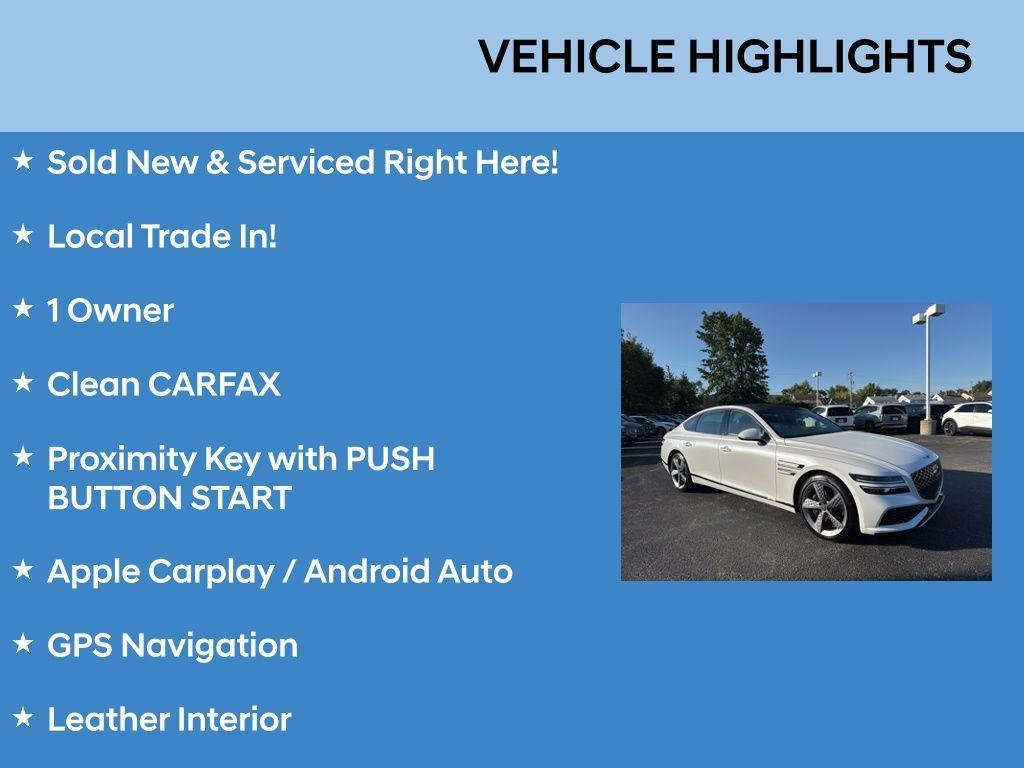 used 2023 Genesis G80 car, priced at $44,422