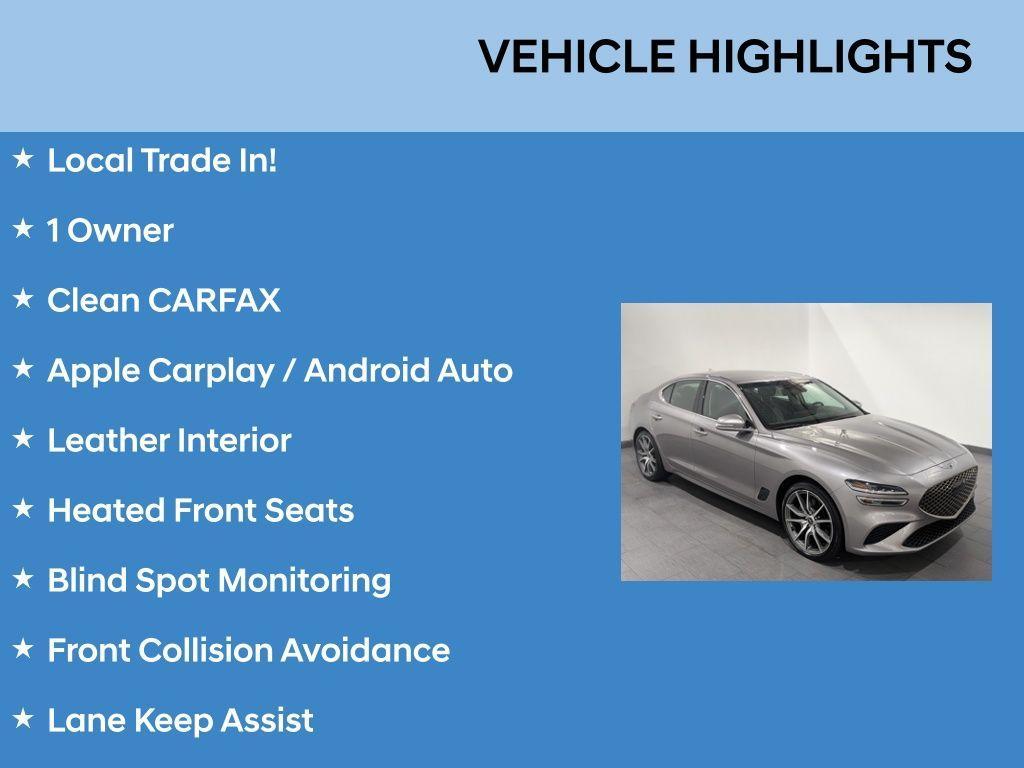 used 2023 Genesis G70 car, priced at $29,767