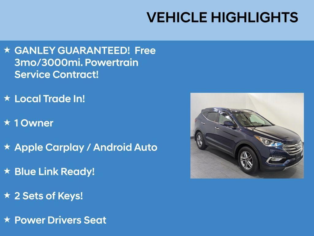 used 2017 Hyundai Santa Fe Sport car, priced at $15,566
