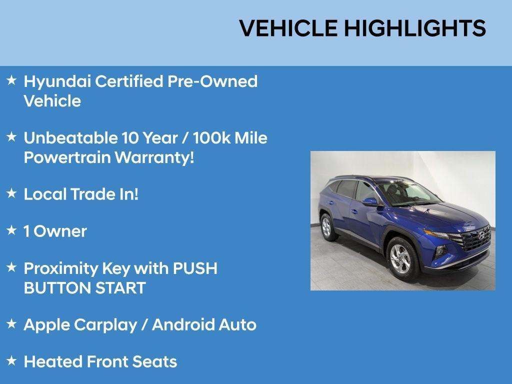 used 2022 Hyundai Tucson car, priced at $22,877