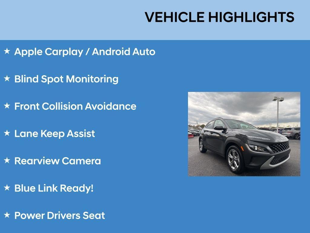 used 2023 Hyundai Kona car, priced at $19,769