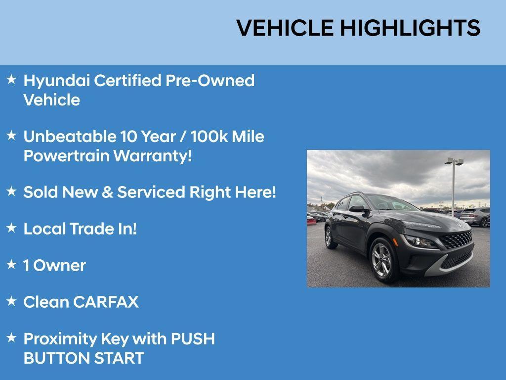 used 2023 Hyundai Kona car, priced at $19,769