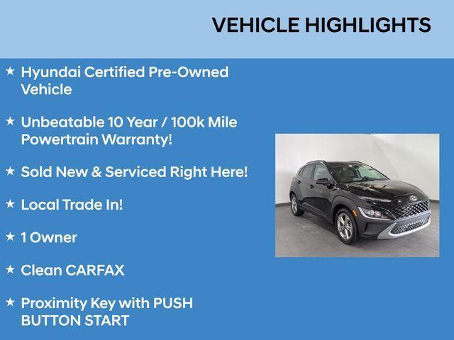 used 2022 Hyundai Kona car, priced at $20,787