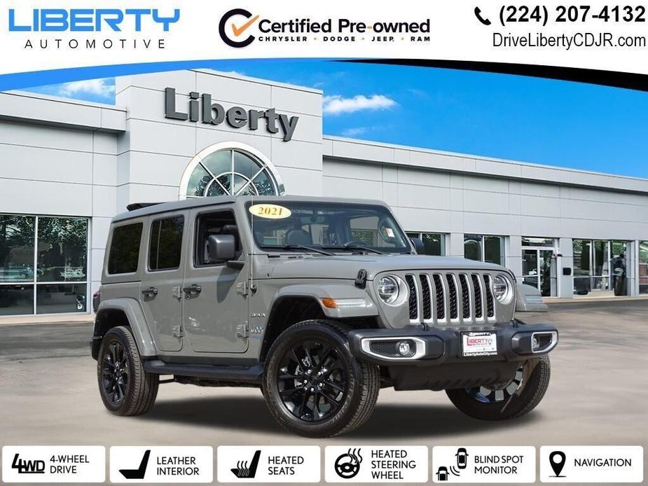 used 2021 Jeep Wrangler Unlimited 4xe car, priced at $38,957