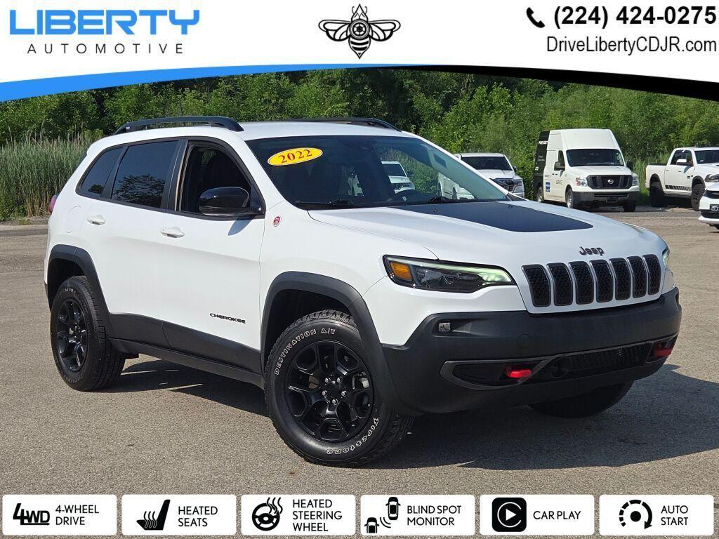 used 2022 Jeep Cherokee car, priced at $25,607