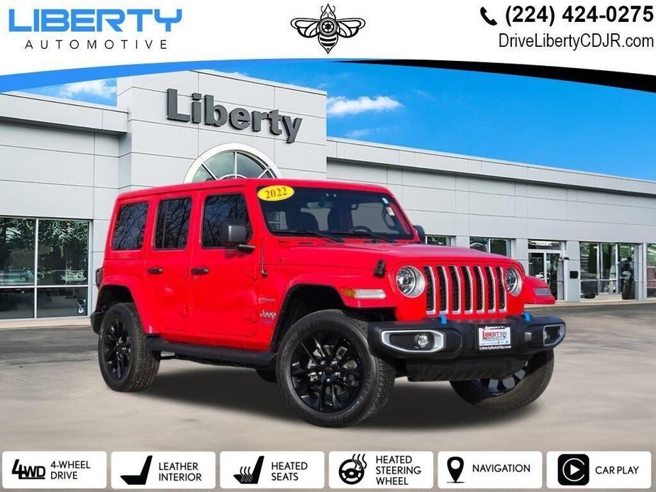 used 2022 Jeep Wrangler Unlimited 4xe car, priced at $35,630