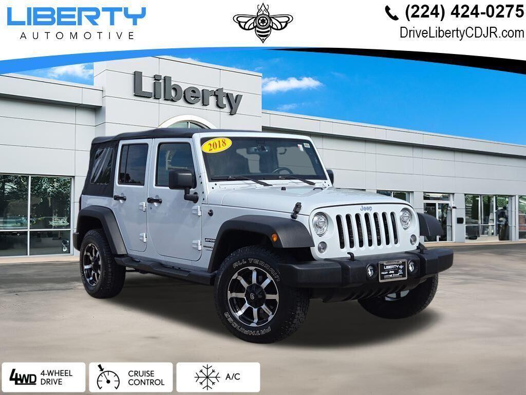 used 2018 Jeep Wrangler JK Unlimited car, priced at $14,673