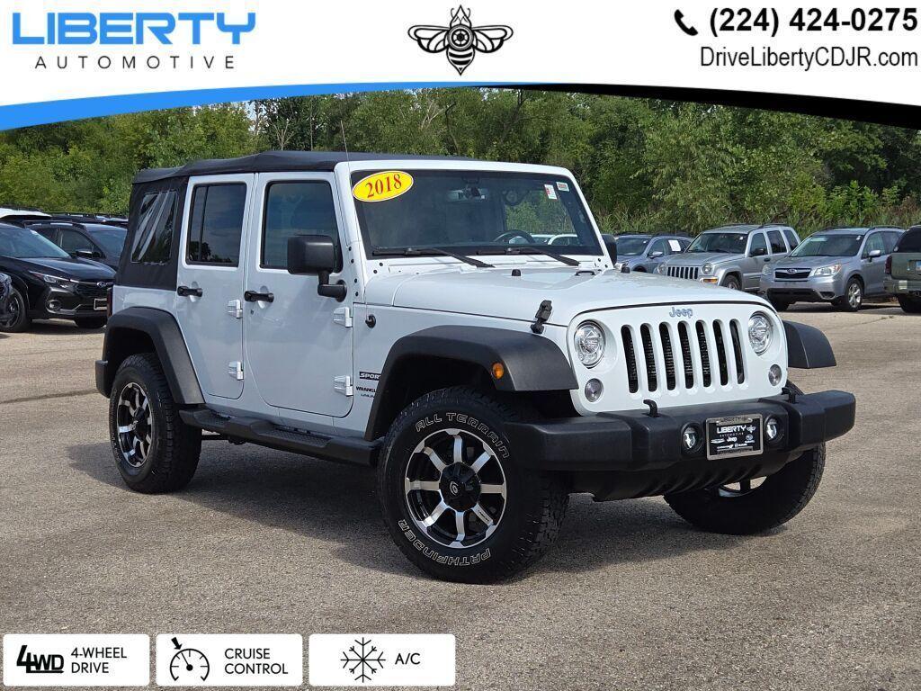 used 2018 Jeep Wrangler JK Unlimited car, priced at $14,890