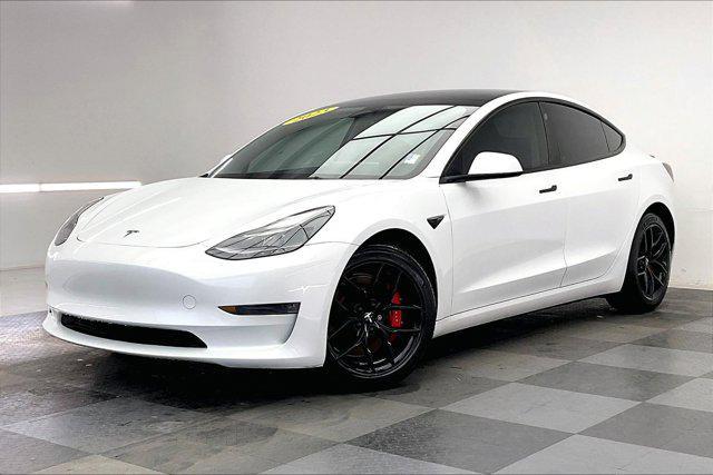 used 2023 Tesla Model 3 car, priced at $31,990