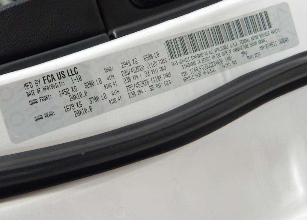 used 2018 Jeep Grand Cherokee car, priced at $41,695