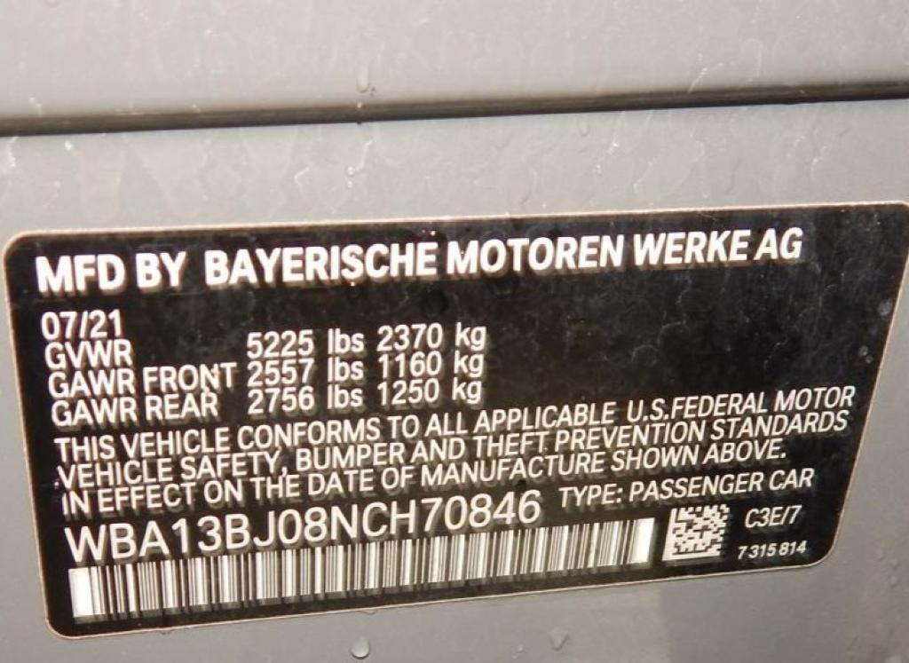 used 2022 BMW 530 car, priced at $29,995