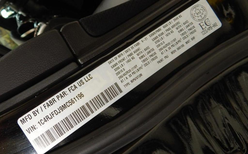used 2021 Jeep Grand Cherokee car, priced at $62,995