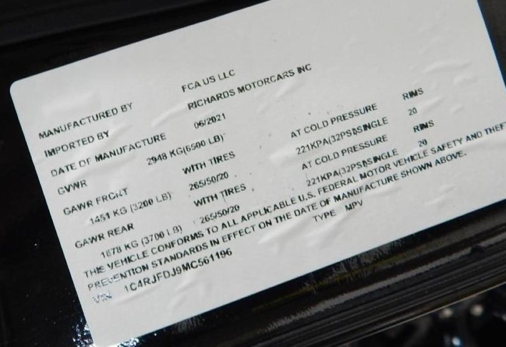 used 2021 Jeep Grand Cherokee car, priced at $62,995