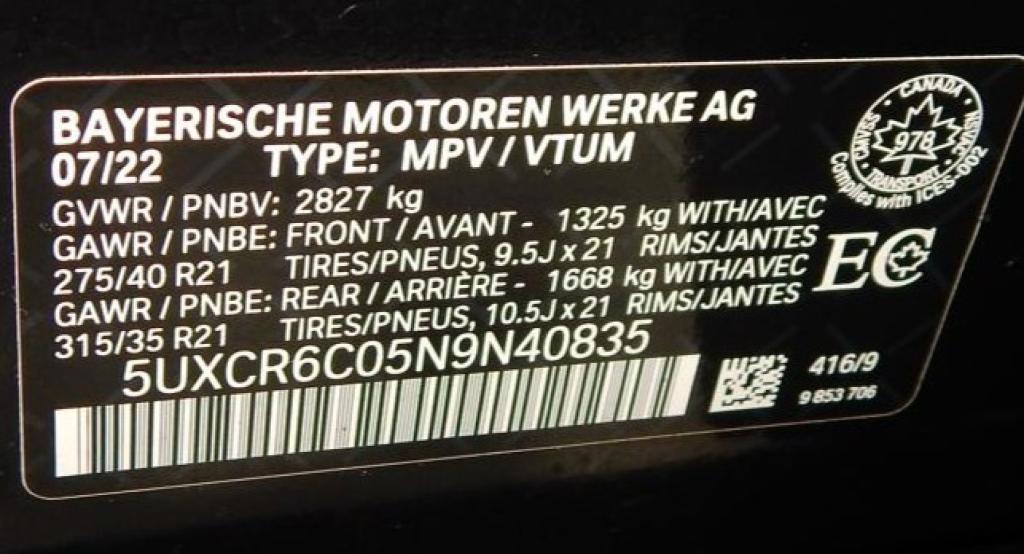 used 2022 BMW X5 car, priced at $41,995