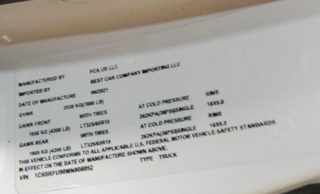 used 2021 Ram 1500 car, priced at $76,995