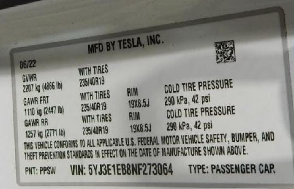 used 2022 Tesla Model 3 car, priced at $26,978
