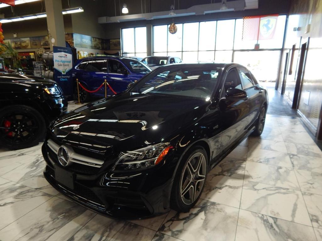 used 2021 Mercedes-Benz AMG C 43 car, priced at $38,995