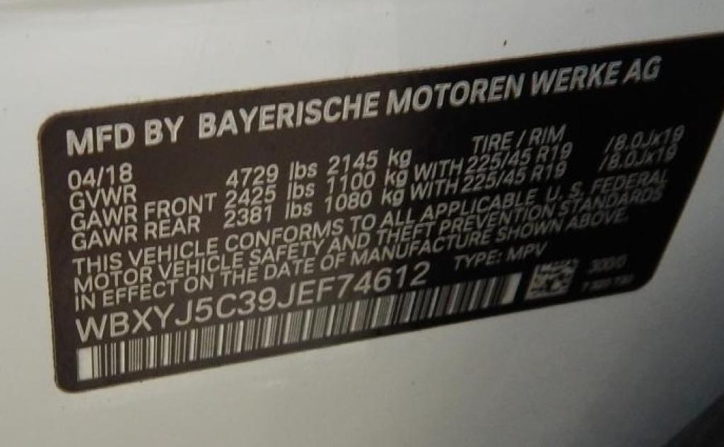 used 2018 BMW X2 car, priced at $13,995