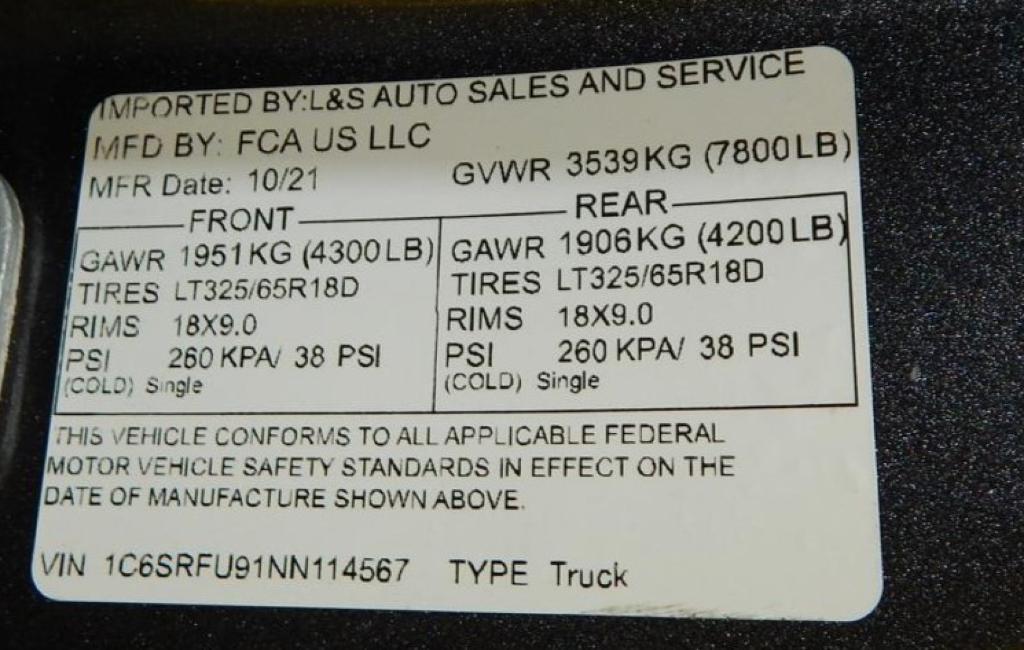 used 2022 Ram 1500 car, priced at $72,995
