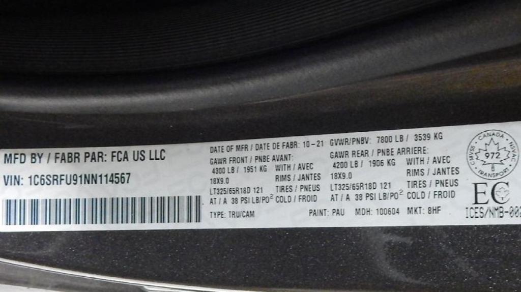 used 2022 Ram 1500 car, priced at $72,995