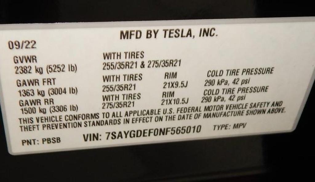 used 2022 Tesla Model Y car, priced at $22,687