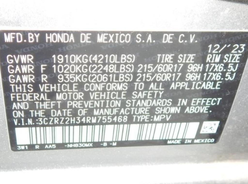 used 2024 Honda HR-V car, priced at $22,995