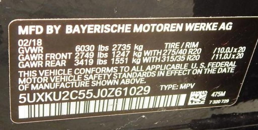 used 2018 BMW X6 car, priced at $22,985