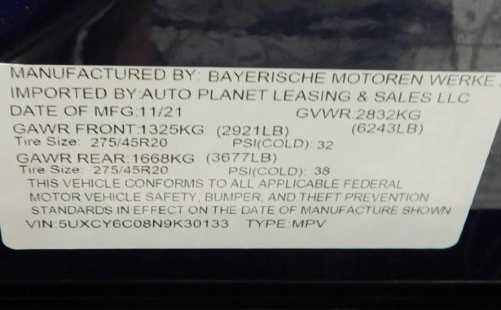 used 2022 BMW X6 car, priced at $51,795