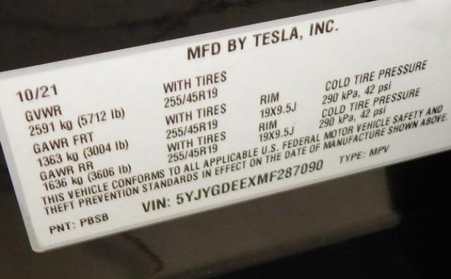 used 2021 Tesla Model Y car, priced at $26,921