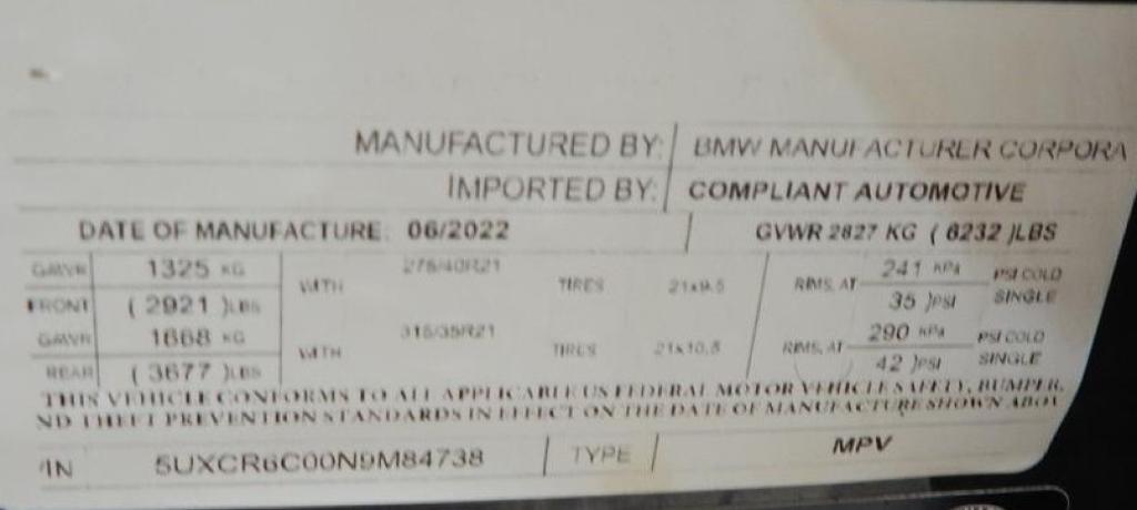 used 2022 BMW X5 car, priced at $45,995