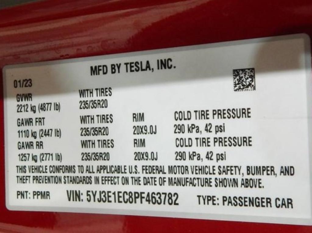 used 2023 Tesla Model 3 car, priced at $33,795