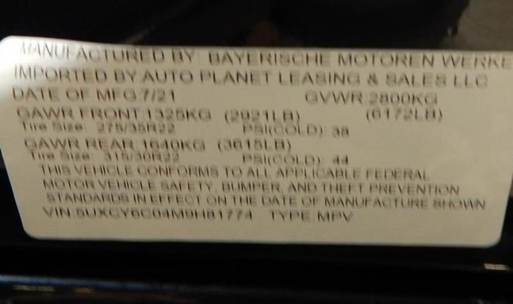 used 2021 BMW X6 car, priced at $48,995