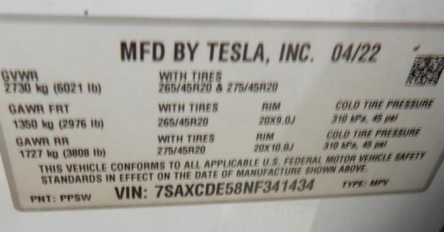 used 2022 Tesla Model X car, priced at $65,000