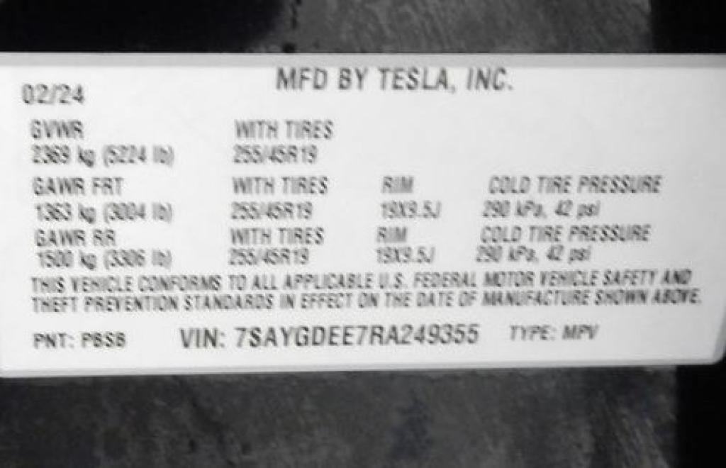 used 2024 Tesla Model Y car, priced at $27,987