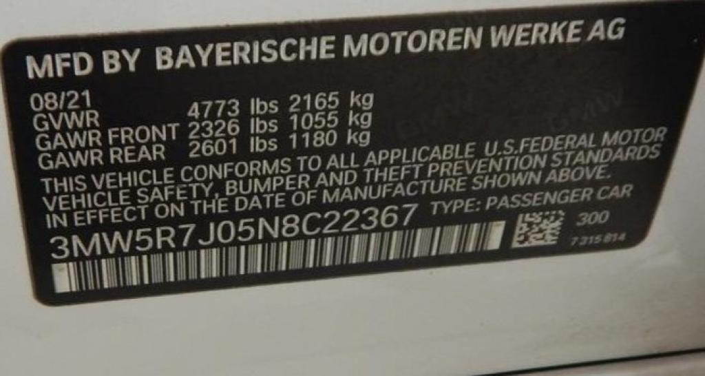 used 2022 BMW 330 car, priced at $29,875