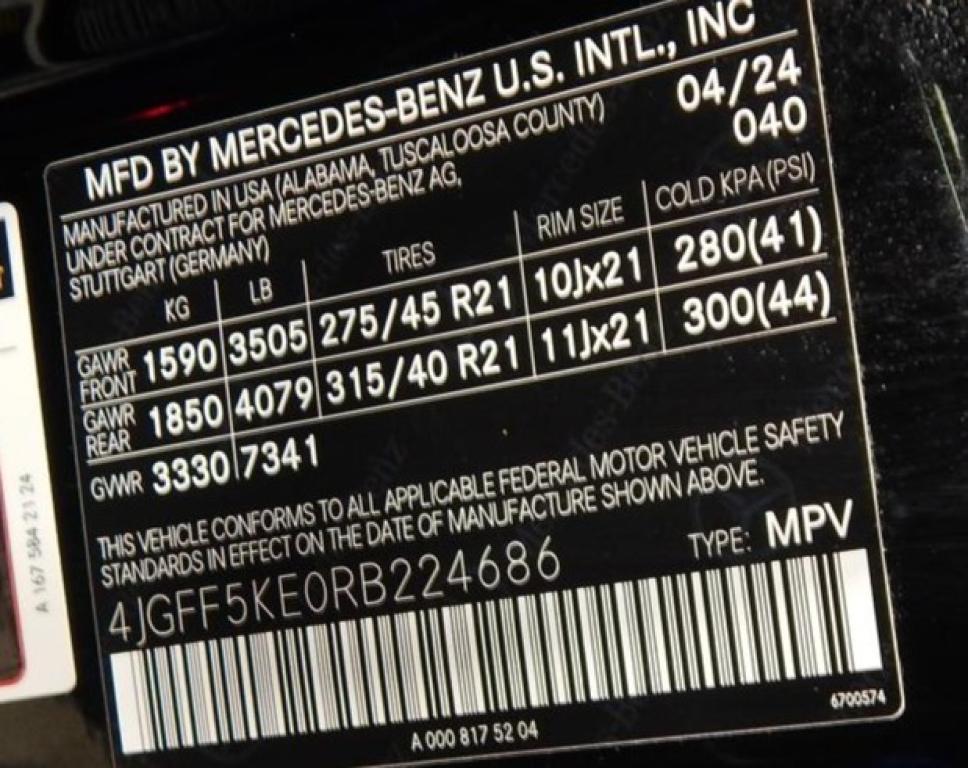 used 2024 Mercedes-Benz GLS 450 car, priced at $70,895