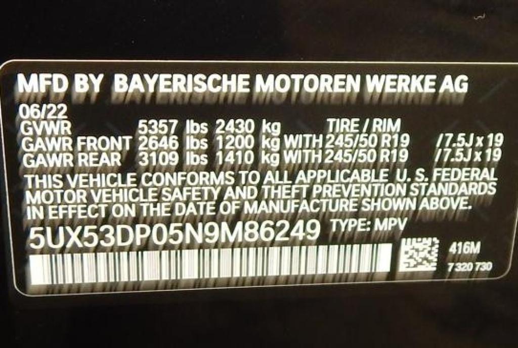 used 2022 BMW X3 car, priced at $28,795