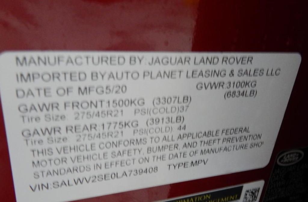 used 2020 Land Rover Range Rover Sport car, priced at $52,995