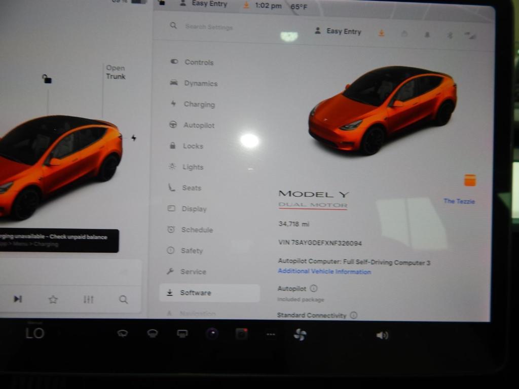 used 2022 Tesla Model Y car, priced at $29,895