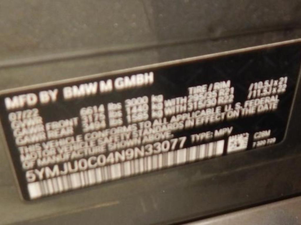 used 2022 BMW X5 M car, priced at $64,795