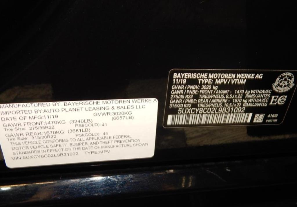 used 2020 BMW X6 car, priced at $44,895