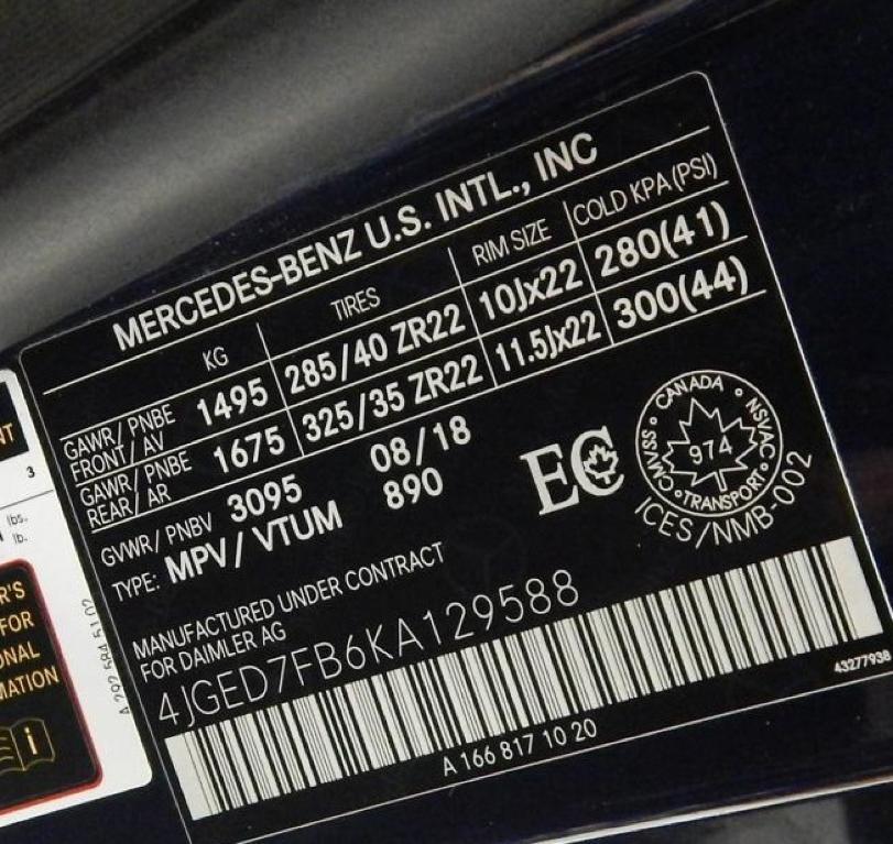 used 2019 Mercedes-Benz AMG GLE 63 car, priced at $55,895