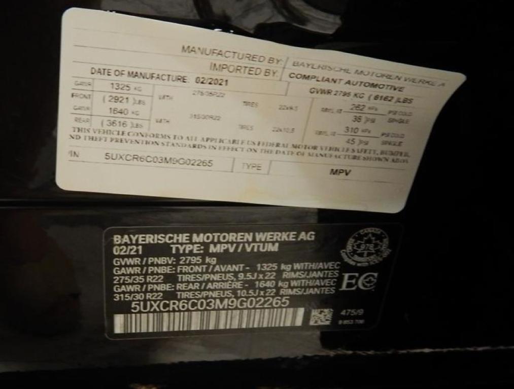 used 2021 BMW X5 car, priced at $43,995