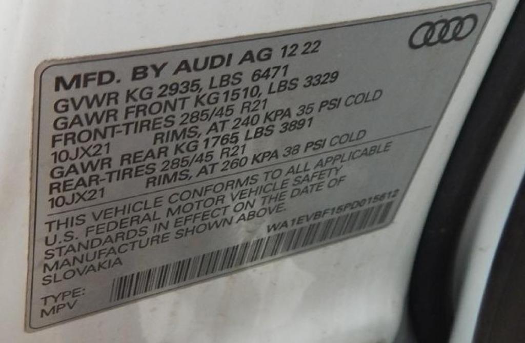 used 2023 Audi Q8 car, priced at $50,595