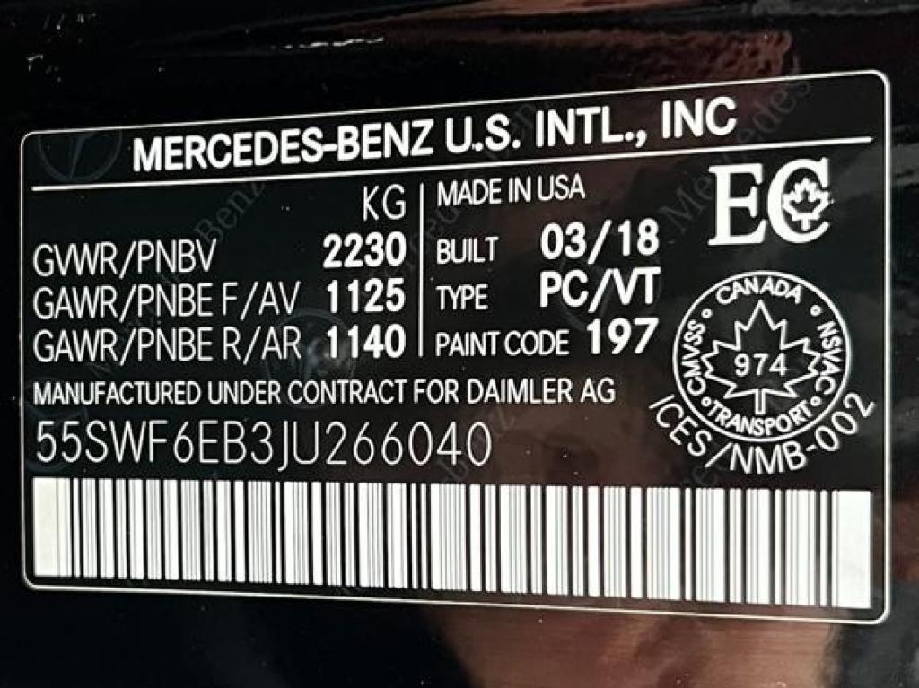 used 2018 Mercedes-Benz AMG C 43 car, priced at $22,995