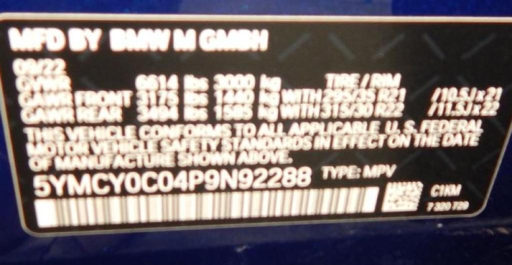 used 2023 BMW X6 M car, priced at $84,898