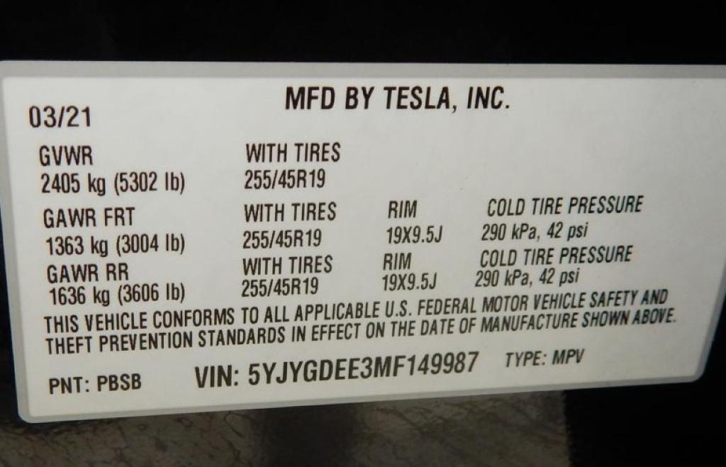 used 2021 Tesla Model Y car, priced at $26,795